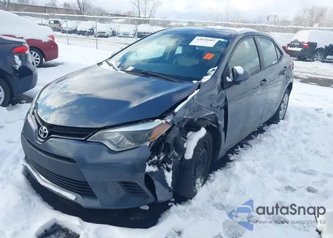2014 Toyota Corolla Le из США, поврежденный, VIN 2T1BURHE4EC159053